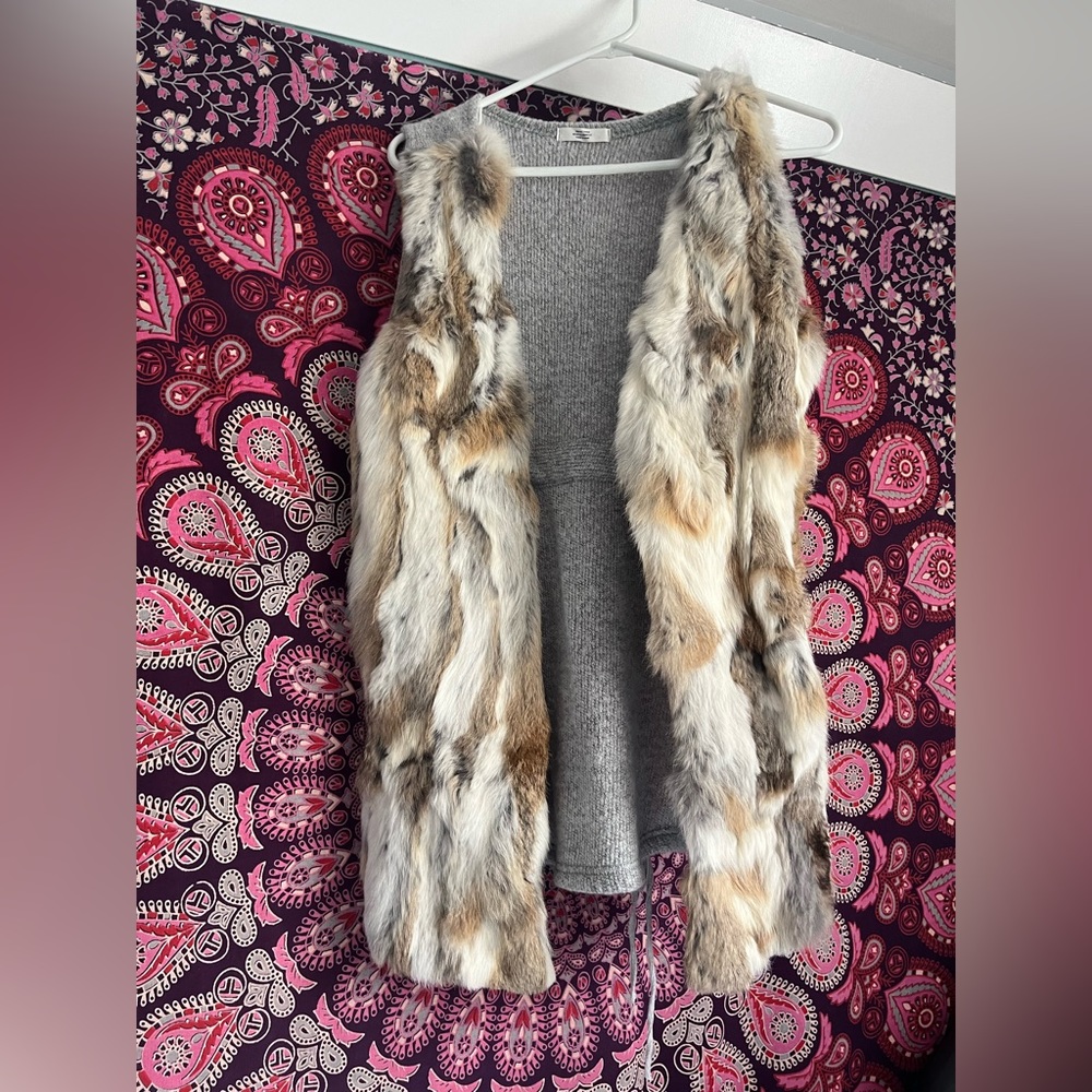 Faux fur coat